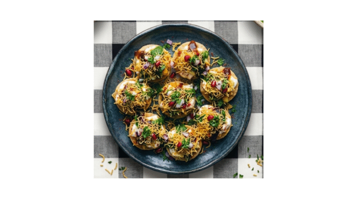 Maize papadi chat Maize Papdi Chaat