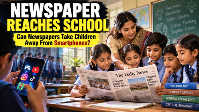 Newspapers Bring Learning to School newspaper reading